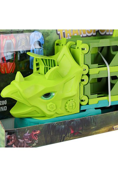 Sunman 4529 Dino Transporter Race Track and 4 Vehicles Set
