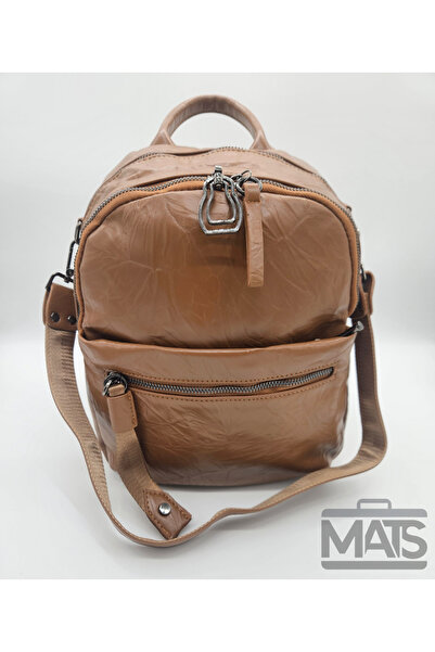 DSN Tan Women's Backpack and Shoulder Bag Bsr34168