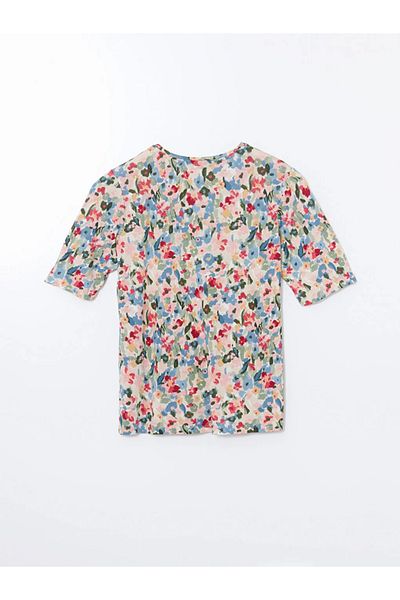 LC Waikiki Lcwaikiki Classic Crew Neck Floral Women's T-Shirt
