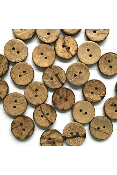 fema aksesuar Kokonat Button 28 Size (1.8 cm Diameter) (50 Pcs)