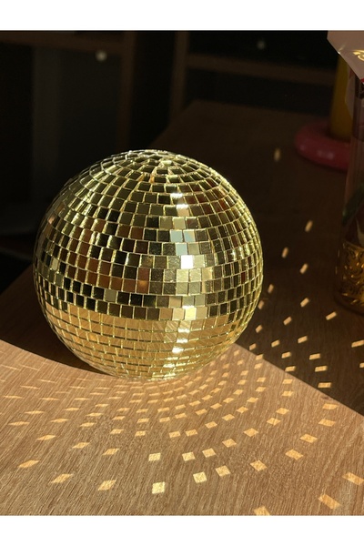 redame Disko Topu Gold Dekorasyon Disco Heart Pinterest Aynalı Y2K 10 cm