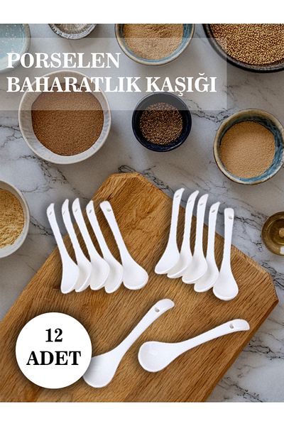 Mode Cool Luxury Porcelain Tea Jam Sugar Spice Spoon Multi-Use Spoon