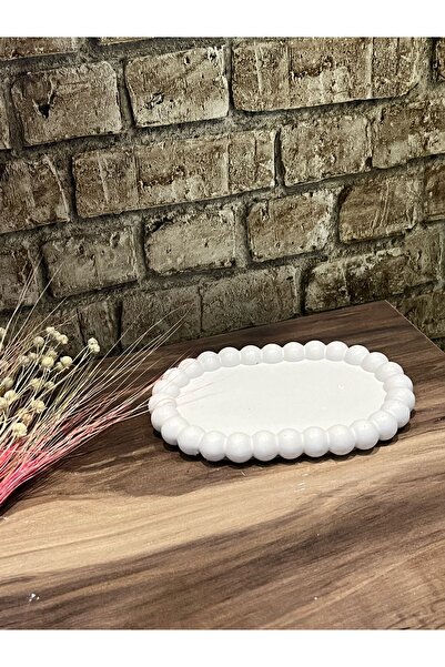 Rüya Dizayn Dekoratif Şık Tasarımlı Taş Tuzundan Hediyelik Tabak Sunumluk Anahtarlık