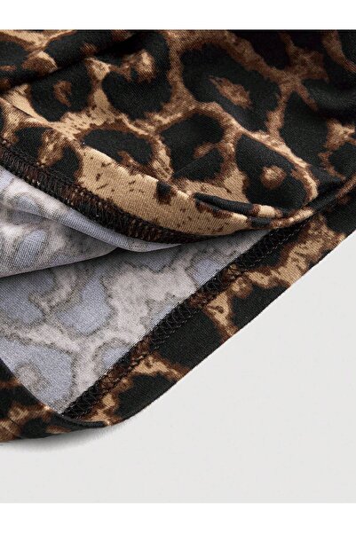 Wild Flower Leopárdmintás masni nyári széles pántos felső termés