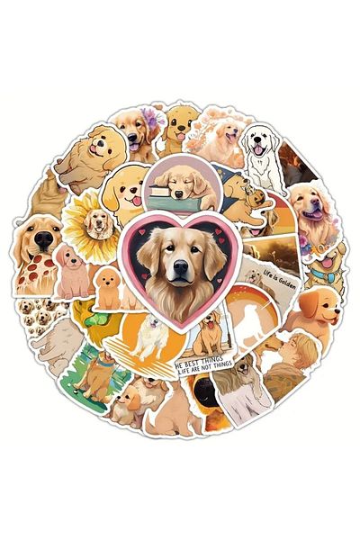 Major Selection Σετ αυτοκόλλητων 50 Cute Dogs Σετ αυτοκόλλητων για φορητό υπολογιστή tablet