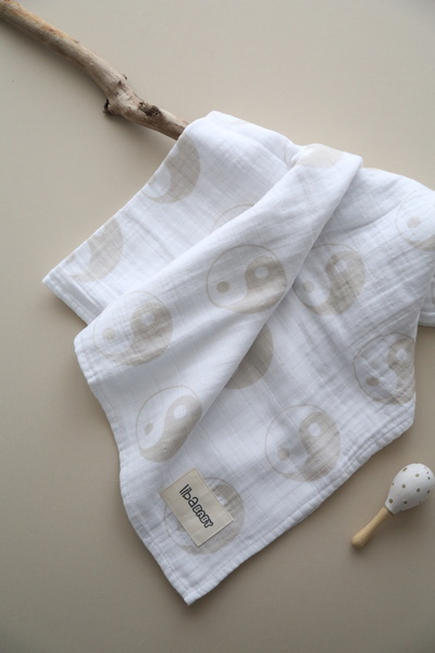 libaBABY 100% Camlak 2 Layer Muslin Balance Baby Blanket & Cover 110X115 cm