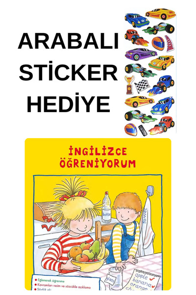 TÜRKİYE İŞ BANKASI KÜLTÜR YAYINLARI ARABALI STİCKER HEDİYELİ - OKUL ÖNCESİ RE...