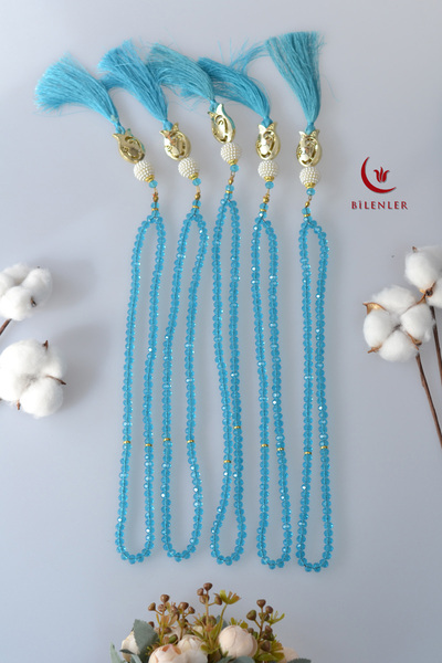 Bilenler Mărgele de rugăciune din cristal Mevlitlik pentru cadou, 5 bucăți cu...