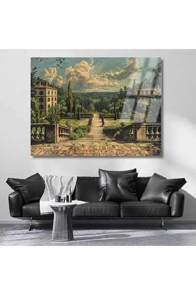 Artarilion Manorul în junglă Tablou din sticlă irezistibilă Tablou cu imprimare digitală HD