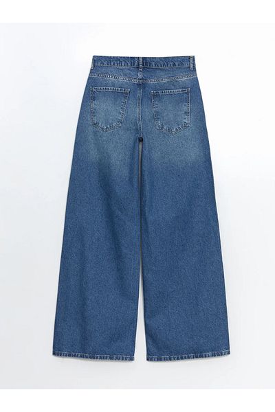 LC Waikiki Lcw Jeans Indigo Wideleg Women's Jean Pants