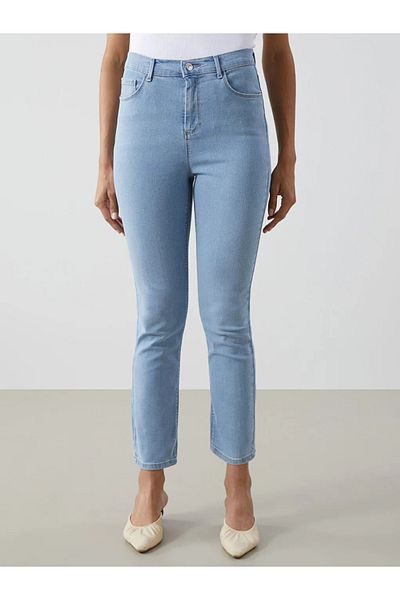 LC Waikiki LCW Jeans INDIGO Pantaloni de jeans pentru femei cu croială dreaptă