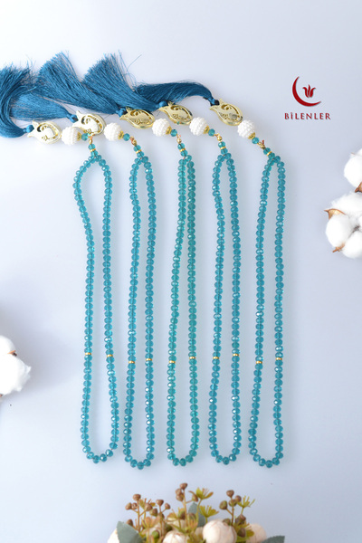 Bilenler Mărgele de rugăciune din cristal Mevlitlik pentru cadou, 5 bucăți cu...