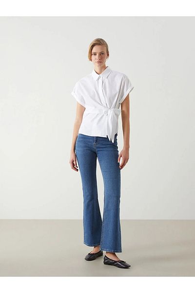 LC Waikiki Blugi LCW Indigo Mars Flare Pantaloni de jeans pentru femei