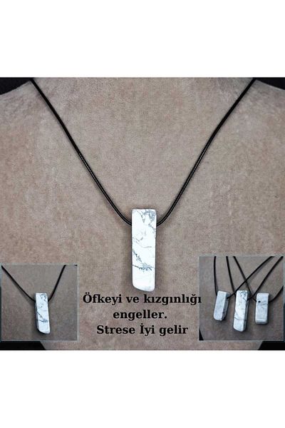 Lio20 Howlite Stone Necklace Gift Accessory Bijouterie Necklace