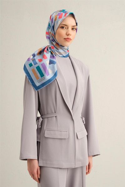 Armine Eșarfă din twill de mătase pură cu model Nr. model: 9341-83