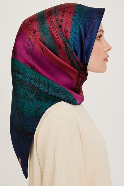 Armine Twill Pure Silk Scarf 9236D 81