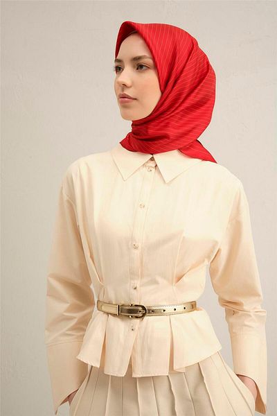 Armine Patterned Silk Sura Scarf, Model No: 9348- 85
