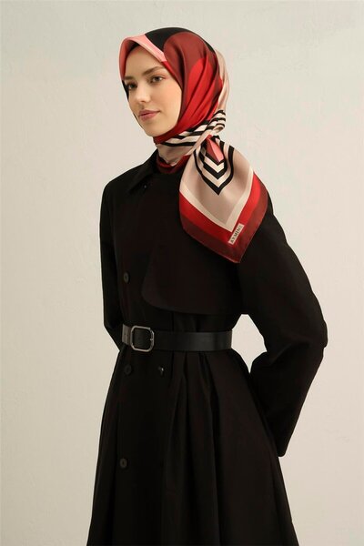 Armine Desenli Saf Ipek Sura Eşarp 9313- 07