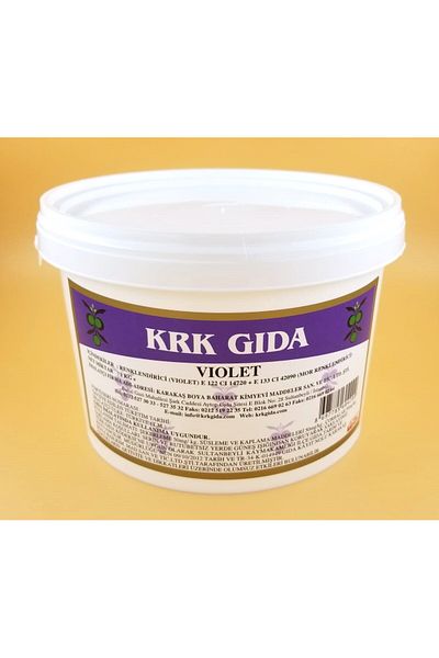 Krk Gıda Purple (Violet) Colorant Mix (E122 Carmoisine + E133 Brilliant Blue)