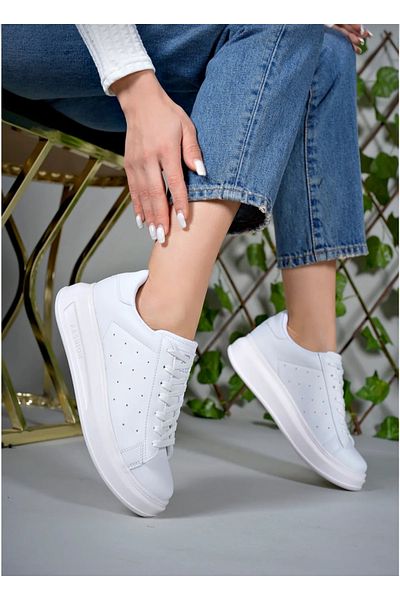 Elit 577 White Comfortable Lightweight Orthopedic Daily Women's Sports Shoes