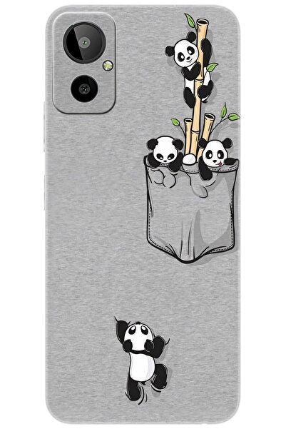 General Mobile GM 23 SE (G314) Uyumlu Kılıf Desen Baskılı Silikon Pandalar ST...