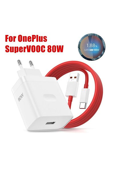 Choice 1.5m Cable EU Charger and Cable For OnePlus 80W SuperVOOC EU Fast Wall Charger for OnePlus 10 11 12