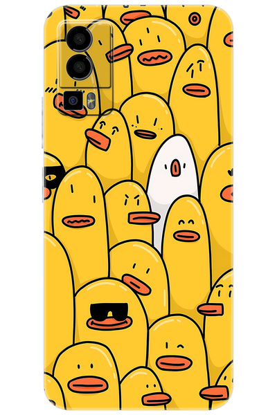General Mobile GM 23 (G316) Uyumlu Kılıf Desen Baskılı Silikon Cool Ördek STK...