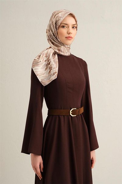 Armine Eșarfă din twill de mătase pură cu model 9335- 88
