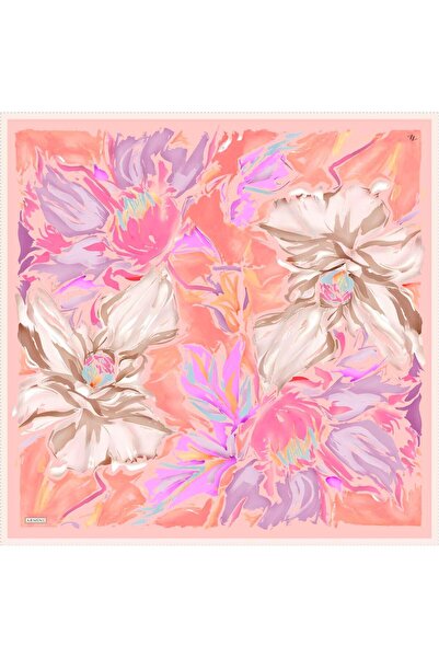 Armine Desenli Saf Ipek Sura Eşarp 9337- 82
