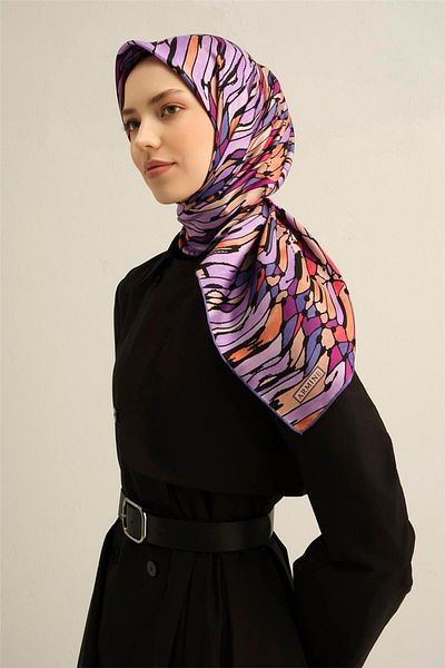 Armine Eșarfă Sura din mătase pură cu model - 9335-06