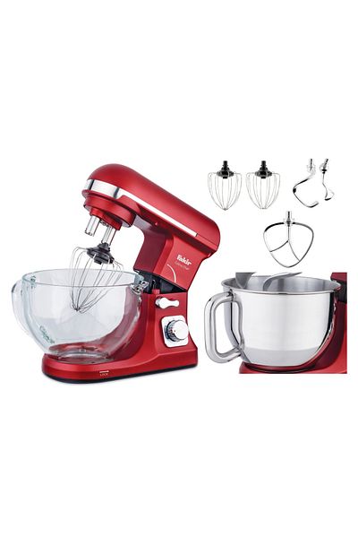 Fakir Robot de bucatarie Culina Chef, 1000W, Bol 5 L inox, Bol 5 L sticla, Sistem carlige duble, 6 Viteze