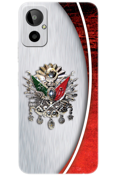 General Mobile GM 23 SE (G314) Uyumlu Kılıf Desen Baskılı Silikon Osmanlı Tuğ...