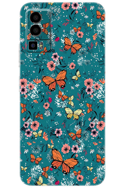 General Mobile GM 23 (G316) Uyumlu Kılıf Desen Baskılı Silikon Kelebek STK:68...