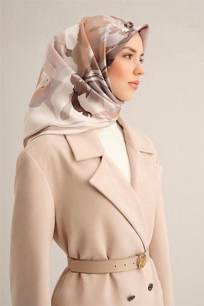 Armine Φουλάρι με σχέδιο από καθαρό μεταξωτό Twill 9340- 86