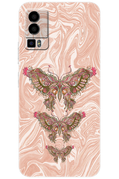 General Mobile GM 23 (G316) Uyumlu Kılıf Desen Baskılı Silikon Kelebek Resim ...