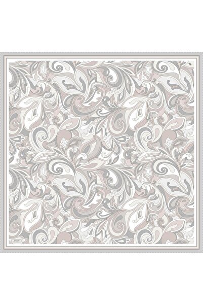 Armine Patterned Pure Silk Twill Scarf 9323- 82