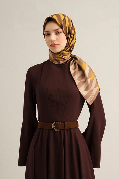 Armine Φουλάρι με σχέδιο από καθαρό μεταξωτό Twill, Μοντέλο Αριθμός 9325