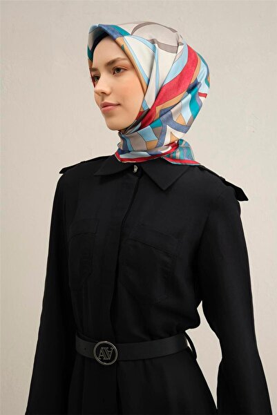 Armine Desenli Saf Ipek Sura Eşarp 9336- 81