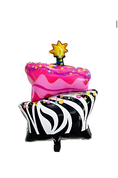 Öztürkpartievi بالون زيبرا سترايك كيك ومعكرونة من رقائق الفويل