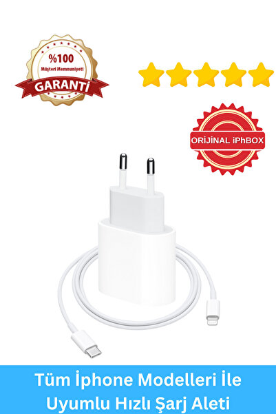 TRUVA İphone Tüm Seriler 20W Uyumlu Hızlı Şarj Aleti Adaptör ve Kablo 6 7 8 X...