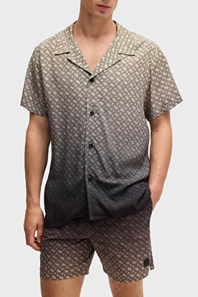 BOSS Monogram Baskılı Regular Fit Gömlek Erkek GÖMLEK 50534342 001
