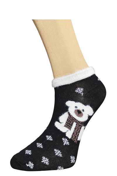 marufshop Дамски пухкави еластични ботуши с весели шарки, 3 броя