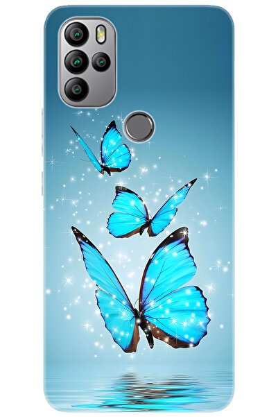 General Mobile GM 21 PRO (G700/G701) Uyumlu Kılıf Desen Baskılı Silikon Mavi ...