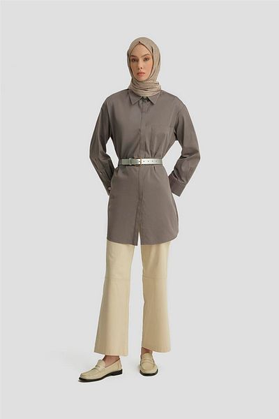 Armine Gray Foil Tutu Tunic 25Y4601