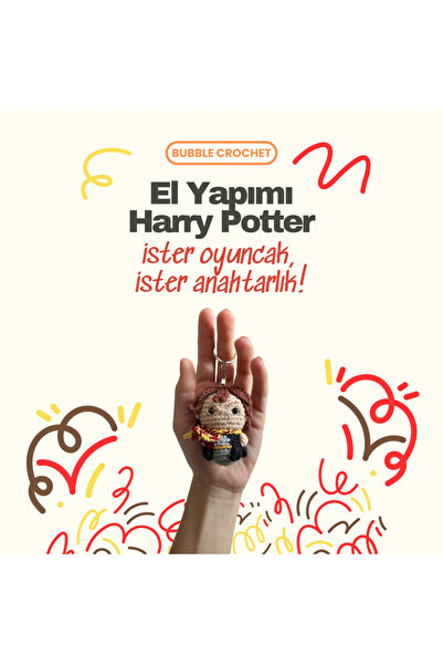 Bubble Crochet Harry Potter Amigurumi Anahtarlık/oyuncak
