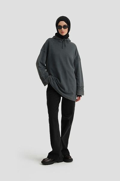 Armine Ανδρικά παπούτσια με εφέ πλύσης Sweat 24KD6804 Anthracite Model