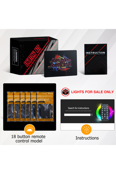 Choice مجموعة مصابيح ليد 42172 من لازيشي للتحكم عن بعد مناسبة لمكعبات بناء ما...