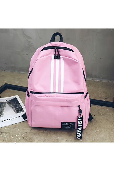 fulina School Bag,Wear-Resistant Waterproof Backpack, Suitable For Teenagers Students, 28x11.5x38cm,Pink