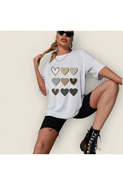 donamod Šarena majica sa srcem Oversize kroj GARALIO