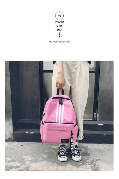 fulina School Bag,Wear-Resistant Waterproof Backpack, Suitable For Teenagers Students, 28x11.5x38cm,Pink
